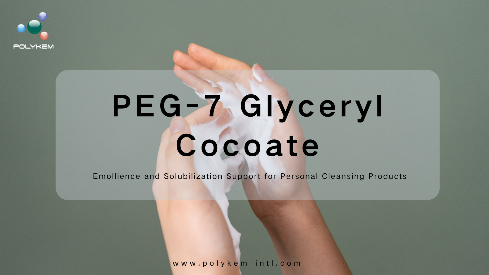 PEG-7 Glyceryl Cocoate for kroppsvask og makeupfjernere