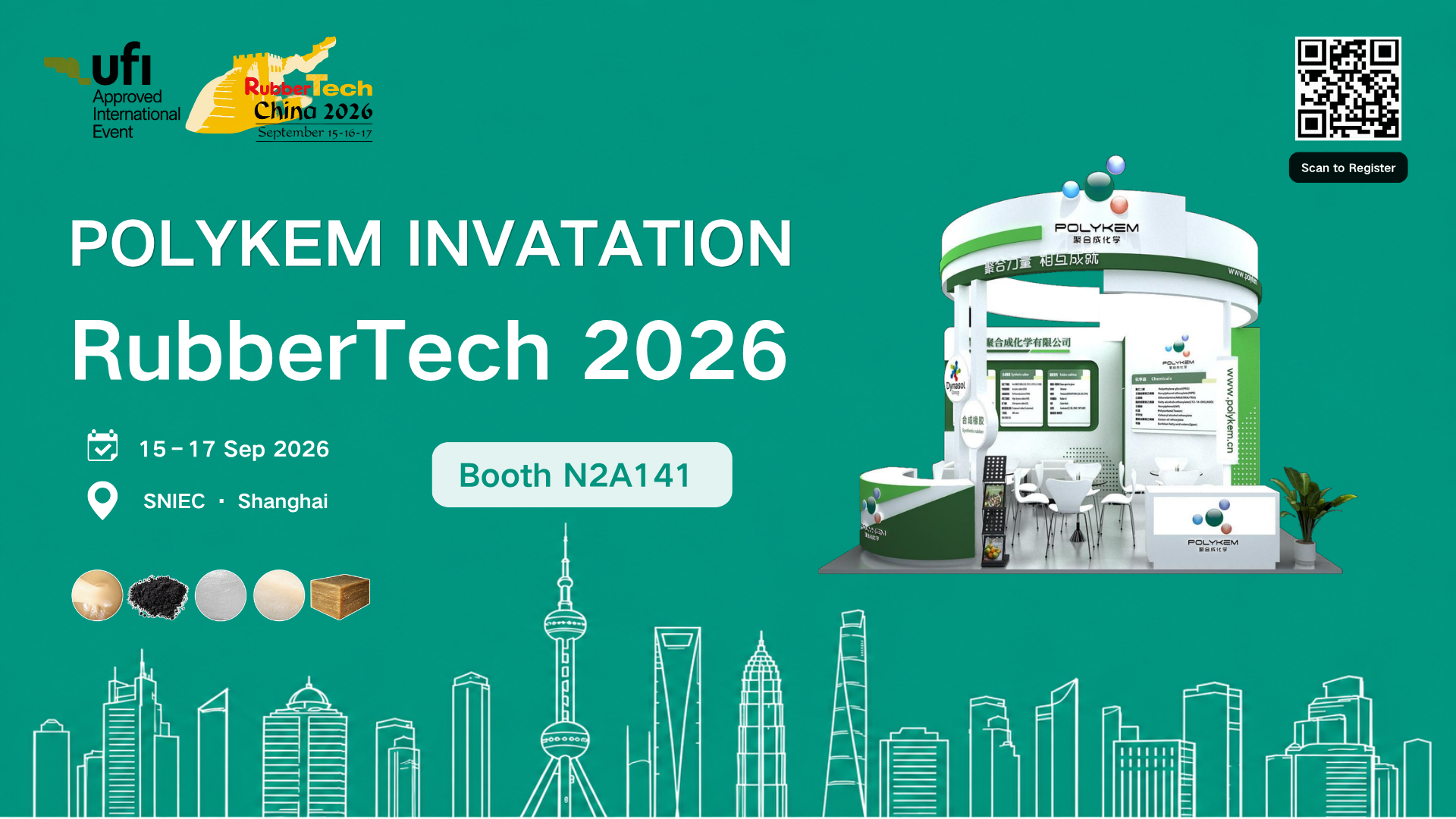 Møt Polykem på RubberTech China 2026 i Shanghai